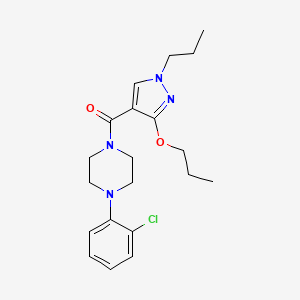 (4-(2-chlorophenyl)piperazin-1-yl)(3-propoxy-1-propyl-1H-pyrazol-4-yl)methanone