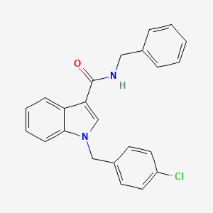 molecular formula C23H19ClN2O B2878837 N-benzyl-1-(4-chlorobenzyl)-1H-indole-3-carboxamide CAS No. 860611-48-9