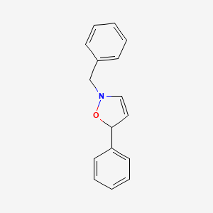 molecular formula C16H15NO B2878840 2-Benzyl-5-phenyl-2,5-dihydro-1,2-oxazole CAS No. 939888-22-9