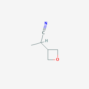 molecular formula C6H9NO B2878843 2-(氧杂环-3-基)丙腈 CAS No. 1782884-74-5