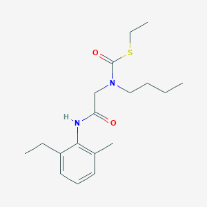 molecular formula C18H28N2O2S B287885 S-ethyl butyl[2-(2-ethyl-6-methylanilino)-2-oxoethyl]thiocarbamate 