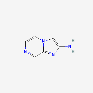 molecular formula C6H6N4 B2878854 咪唑并[1,2-A]哒嗪-2-胺 CAS No. 1289267-53-3