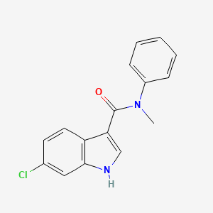 molecular formula C16H13ClN2O B2878861 6-Chloro-N-methyl-N-phenyl-1H-indole-3-carboxamide CAS No. 1260901-21-0