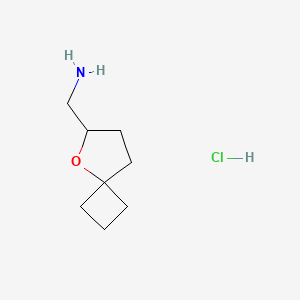 B2878862 {5-Oxaspiro[3.4]octan-6-yl}methanamine hydrochloride CAS No. 2089255-97-8
