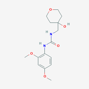molecular formula C15H22N2O5 B2878868 1-(2,4-dimethoxyphenyl)-3-((4-hydroxytetrahydro-2H-pyran-4-yl)methyl)urea CAS No. 1351644-27-3