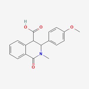 3-(4-Methoxyphenyl)-2-methyl-1-oxo-1,2,3,4-tetrahydroisoquinoline-4-carboxylic acid
