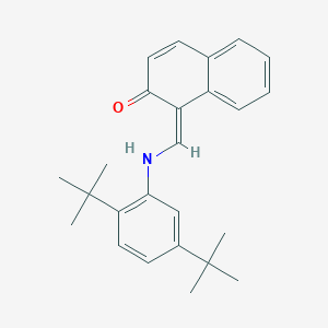 (1Z)-1-[(2,5-ditert-butylanilino)methylidene]naphthalen-2-one