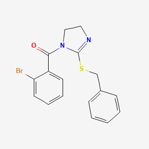 (2-Benzylsulfanyl-4,5-dihydroimidazol-1-yl)-(2-bromophenyl)methanone