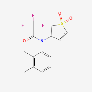N-(2,3-dimethylphenyl)-N-(1,1-dioxido-2,3-dihydrothiophen-3-yl)-2,2,2-trifluoroacetamide