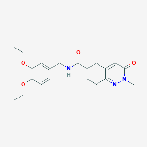 N-(3,4-diethoxybenzyl)-2-methyl-3-oxo-2,3,5,6,7,8-hexahydrocinnoline-6-carboxamide