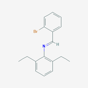 molecular formula C17H18BrN B287891 N-(2-bromobenzylidene)-N-(2,6-diethylphenyl)amine 