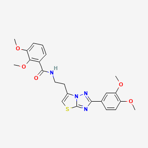 N-(2-(2-(3,4-dimethoxyphenyl)thiazolo[3,2-b][1,2,4]triazol-6-yl)ethyl)-2,3-dimethoxybenzamide