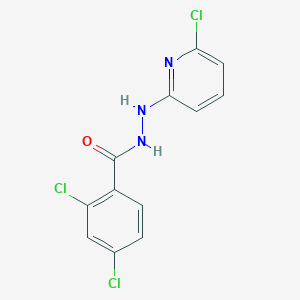 molecular formula C12H8Cl3N3O B2878927 2,4-dichloro-N'-(6-chloro-2-pyridinyl)benzenecarbohydrazide CAS No. 400085-85-0
