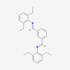 molecular formula C28H32N2 B287893 1,3-Bis[(2,6-diethylphenylimino)methyl]benzene 