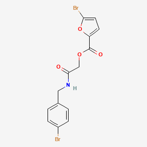 2-((4-Bromobenzyl)amino)-2-oxoethyl 5-bromofuran-2-carboxylate