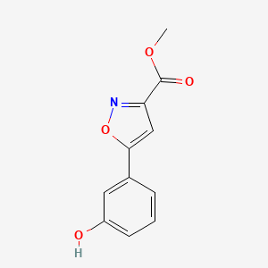 molecular formula C11H9NO4 B2878944 5-(3-羟基苯基)-1,2-恶唑-3-甲酸甲酯 CAS No. 60640-64-4