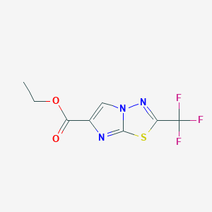 Ethyl 2-(trifluoromethyl)imidazo[2,1-b][1,3,4]thiadiazole-6-carboxylate
