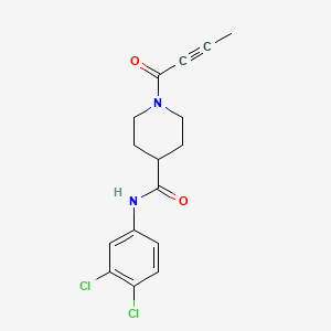 molecular formula C16H16Cl2N2O2 B2878947 1-(but-2-ynoyl)-N-(3,4-dichlorophenyl)piperidine-4-carboxamide CAS No. 1808493-97-1