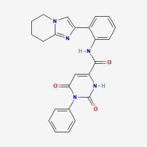 2,6-dioxo-1-phenyl-N-(2-(5,6,7,8-tetrahydroimidazo[1,2-a]pyridin-2-yl)phenyl)-1,2,3,6-tetrahydropyrimidine-4-carboxamide