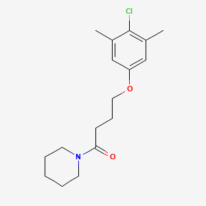 4-(4-Chloro-3,5-dimethylphenoxy)-1-(piperidin-1-yl)butan-1-one
