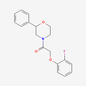 2-(2-Fluorophenoxy)-1-(2-phenylmorpholino)ethanone