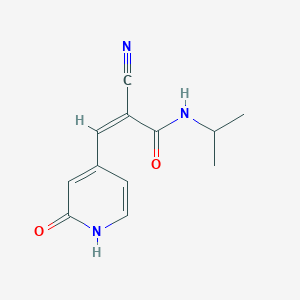 (Z)-2-Cyano-3-(2-oxo-1H-pyridin-4-yl)-N-propan-2-ylprop-2-enamide