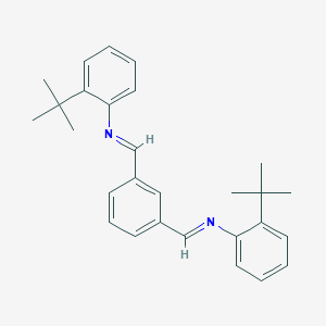 molecular formula C28H32N2 B287896 2-tert-butyl-N-(3-{[(2-tert-butylphenyl)imino]methyl}benzylidene)aniline 