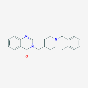 3-[[1-[(2-Methylphenyl)methyl]piperidin-4-yl]methyl]quinazolin-4-one