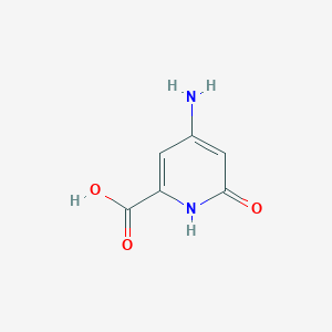 molecular formula C6H6N2O3 B2878979 4-Amino-6-hydroxypyridine-2-carboxylic acid CAS No. 1393568-03-0
