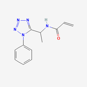 N-[1-(1-Phenyltetrazol-5-yl)ethyl]prop-2-enamide