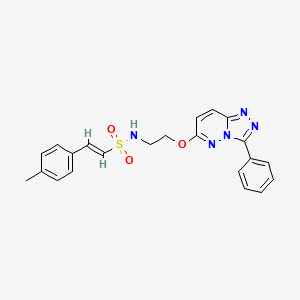 (E)-N-(2-((3-phenyl-[1,2,4]triazolo[4,3-b]pyridazin-6-yl)oxy)ethyl)-2-(p-tolyl)ethenesulfonamide