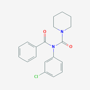 molecular formula C19H19ClN2O2 B2879005 N-benzoyl-N-(3-chlorophenyl)piperidine-1-carboxamide CAS No. 941958-37-8