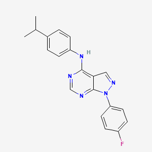 1-(4-fluorophenyl)-N-[4-(propan-2-yl)phenyl]-1H-pyrazolo[3,4-d]pyrimidin-4-amine