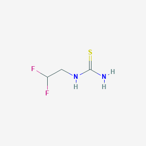 molecular formula C3H6F2N2S B2879033 (2,2-Difluoroethyl)thiourea CAS No. 1274792-12-9