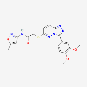 2-[[3-(3,4-dimethoxyphenyl)-[1,2,4]triazolo[4,3-b]pyridazin-6-yl]thio]-N-(5-methyl-3-isoxazolyl)acetamide