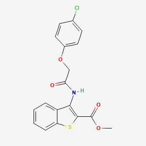Methyl 3-(2-(4-chlorophenoxy)acetamido)benzo[b]thiophene-2-carboxylate