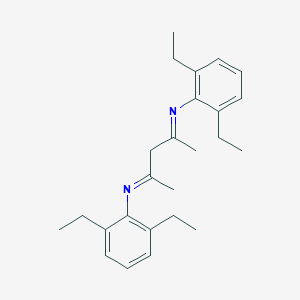 molecular formula C25H34N2 B287904 2,4-Bis(2,6-diethylphenylimino)pentane 
