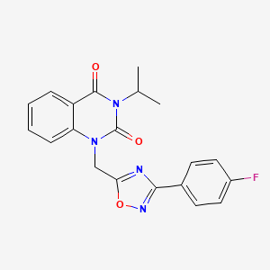 1-((3-(4-fluorophenyl)-1,2,4-oxadiazol-5-yl)methyl)-3-isopropylquinazoline-2,4(1H,3H)-dione