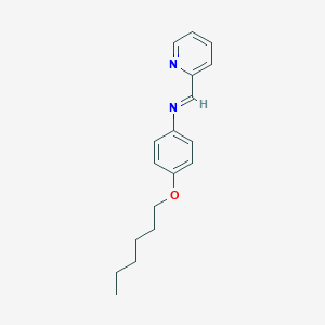 molecular formula C18H22N2O B287906 N-[4-(hexyloxy)phenyl]-N-(2-pyridinylmethylene)amine 