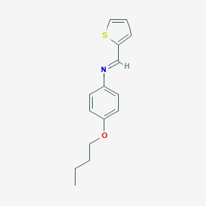 molecular formula C15H17NOS B287907 N-(4-butoxyphenyl)-N-(2-thienylmethylene)amine 