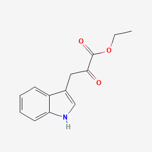 molecular formula C13H13NO3 B2879072 ethyl 3-(1H-indol-3-yl)-2-oxopropanoate CAS No. 32817-17-7