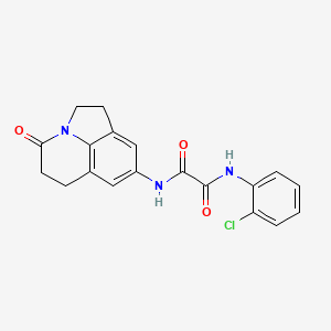 N1-(2-chlorophenyl)-N2-(4-oxo-2,4,5,6-tetrahydro-1H-pyrrolo[3,2,1-ij]quinolin-8-yl)oxalamide