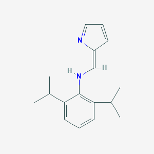 molecular formula C17H22N2 B287909 2,6-di(propan-2-yl)-N-[(Z)-pyrrol-2-ylidenemethyl]aniline 