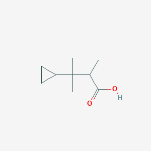 molecular formula C9H16O2 B2879095 3-Cyclopropyl-2,3-dimethylbutanoic acid CAS No. 2248319-31-3