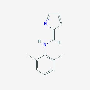 molecular formula C13H14N2 B287910 2,6-dimethyl-N-[(Z)-pyrrol-2-ylidenemethyl]aniline 