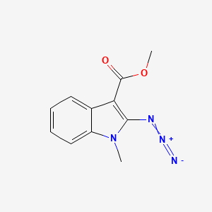 molecular formula C11H10N4O2 B2879117 2-叠氮基-1-甲基吲哚-3-甲酸甲酯 CAS No. 2165337-57-3