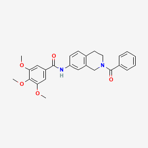 N-(2-benzoyl-1,2,3,4-tetrahydroisoquinolin-7-yl)-3,4,5-trimethoxybenzamide