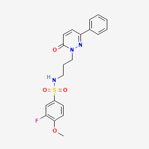 3-fluoro-4-methoxy-N-(3-(6-oxo-3-phenylpyridazin-1(6H)-yl)propyl)benzenesulfonamide