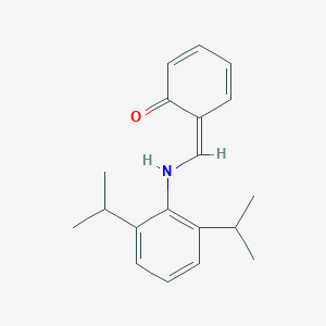 molecular formula C19H23NO B287914 (6Z)-6-[[2,6-di(propan-2-yl)anilino]methylidene]cyclohexa-2,4-dien-1-one 