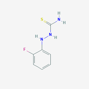 molecular formula C7H8FN3S B2879146 2-(2-氟苯基)-1-肼基甲硫酰胺 CAS No. 446275-93-0